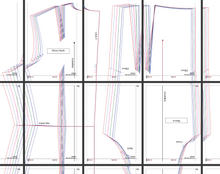 Load image into Gallery viewer, Basic dress block & sleeve/Different heights/162 cm/PDF 
 sewing pattern  + Adobe Illustrator version