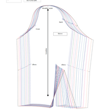 Load image into Gallery viewer, Basic dress block & sleeve/Different heights/162 cm/PDF 
 sewing pattern  + Adobe Illustrator version