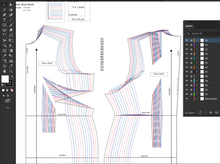 Load image into Gallery viewer, Basic dress block &amp; sleeve/Different heights/156 cm/PDF 
 sewing pattern  + Adobe Illustrator version