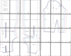 Puvun/mekon peruskaava eri pituuksille/168 cm/PDF-ompelukaava (+ digitaalinen Ai kaava)