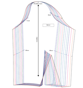 Basic dress block & sleeve / 13 sizes / PDF pattern / Different heights /174cm
