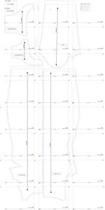 Pieni musta mekko PDF-ompelukaava / koot 32-56